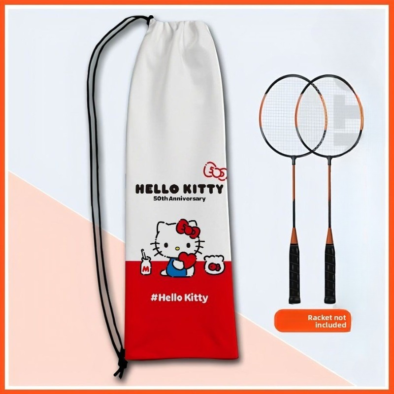 Racket Cover Bag - Cute Hello Kitty 50th Anniversary Badminton