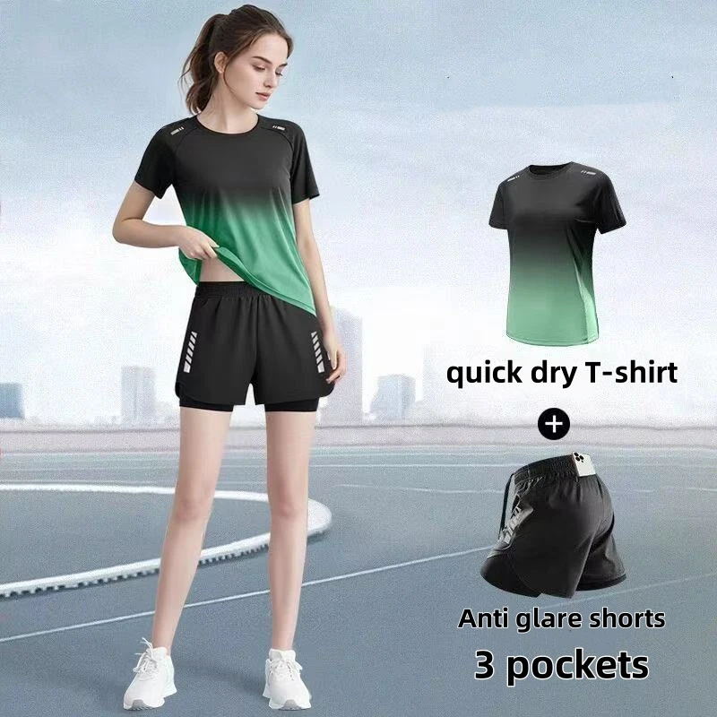 Women's sportswear set, runnin - Badminton Outfit ulasan dan harga
