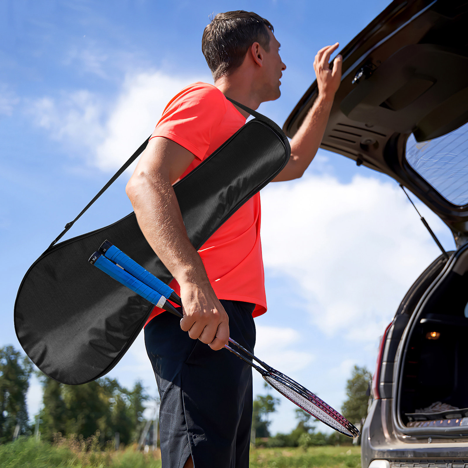 Outdoor Badminton Bag Sports R - Racket Cover Bag ulasan dan harga