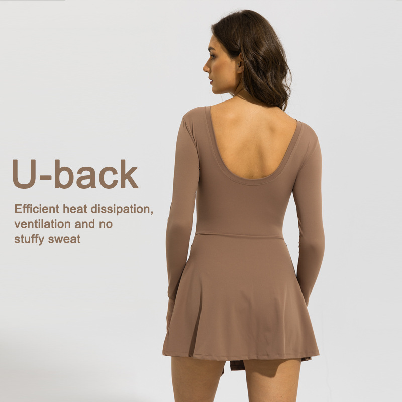 Women Long Sleeve Tennis Skirt - Badminton Outfit ulasan dan harga
